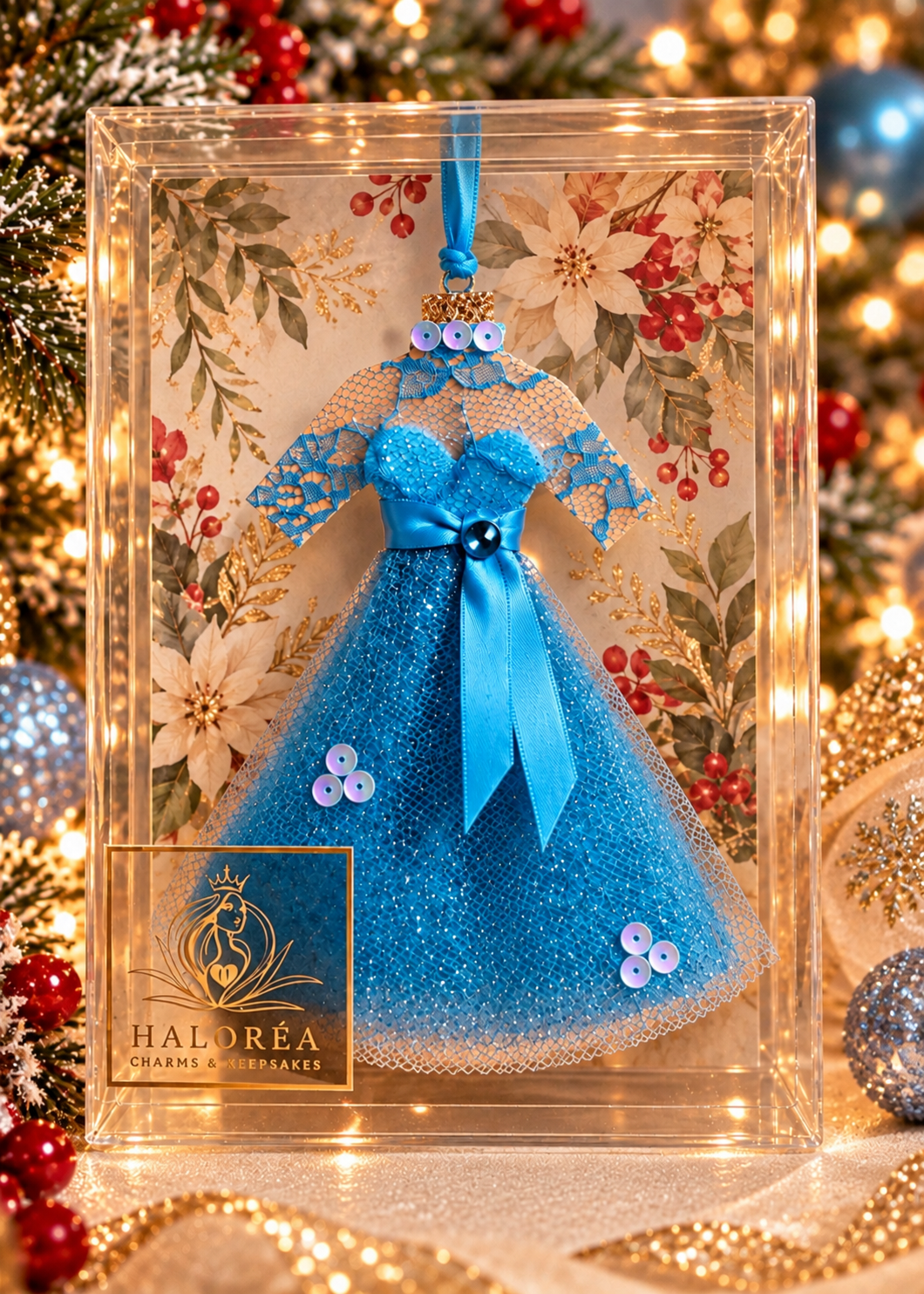Dreaming of a White Christmas Ornament Set of 4