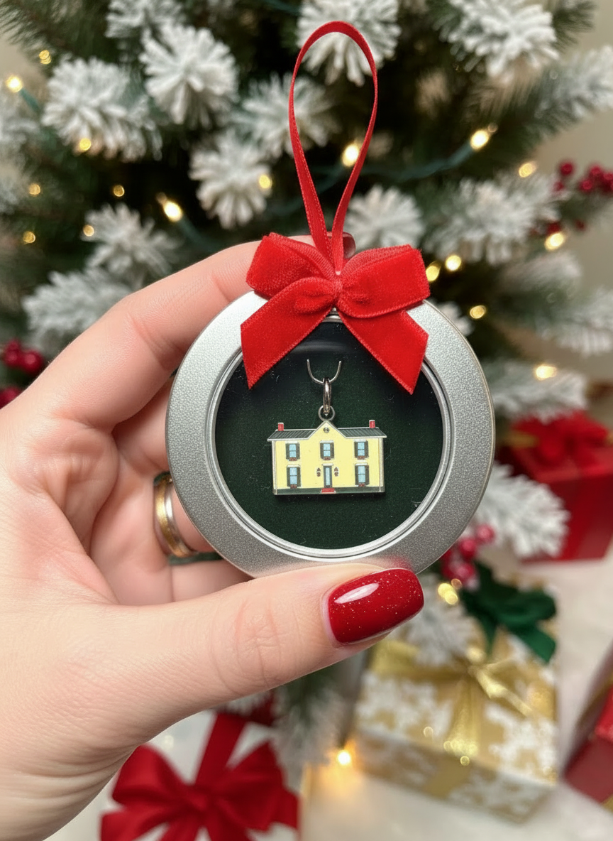The Rosemary Clooney House Heirloom Charm - Ornament Packaging with FREE GIFT Now through CYBER MONDAY!