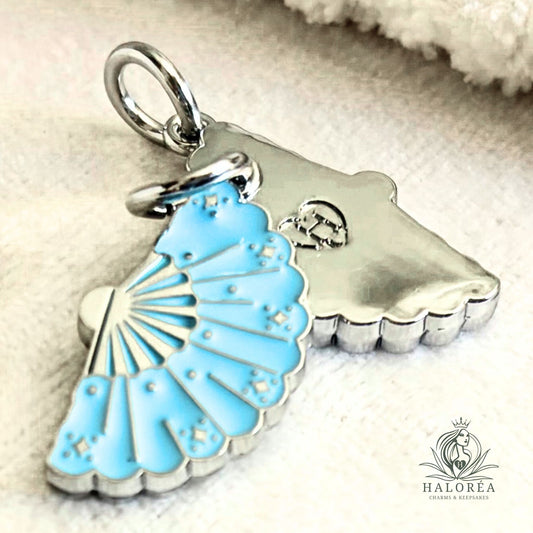 Sisters Blue Feather Fan - Collector's Release No. 02