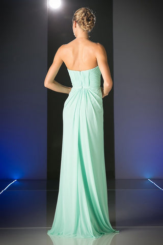 Strapless Ruched Bridesmaid Dress